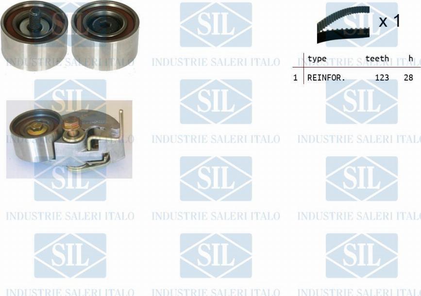 Saleri SIL TK1276 - Kit de distribution droxauto.com