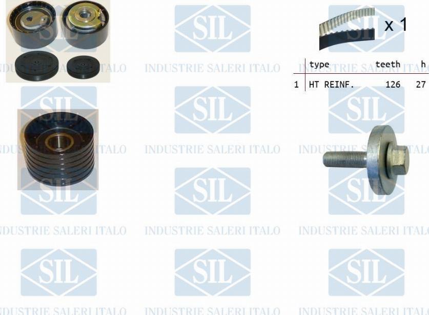 Saleri SIL TK1278 - Kit de distribution droxauto.com