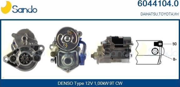 Sando 6044104.0 - Démarreur droxauto.com