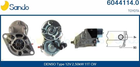 Sando 6044114.0 - Démarreur droxauto.com