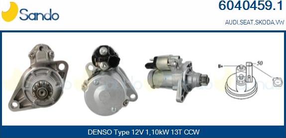 Sando 6040459.1 - Démarreur droxauto.com