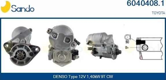Sando 6040408.1 - Démarreur droxauto.com