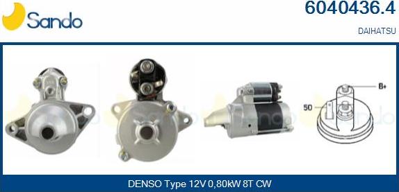 Sando 6040436.4 - Démarreur droxauto.com