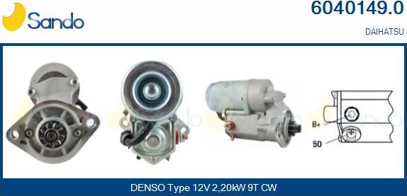 Sando 6040149.0 - Démarreur droxauto.com