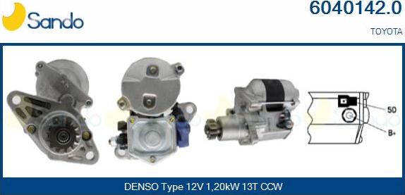 Sando 6040142.0 - Démarreur droxauto.com