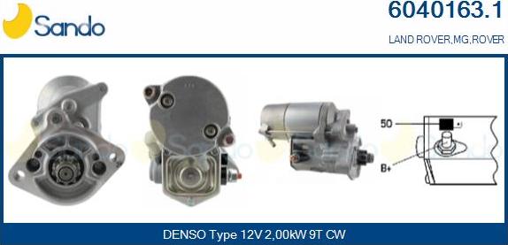 Sando 6040163.1 - Démarreur droxauto.com