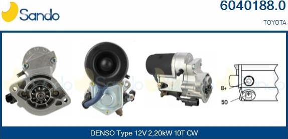 Sando 6040188.0 - Démarreur droxauto.com