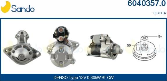Sando 6040357.0 - Démarreur droxauto.com