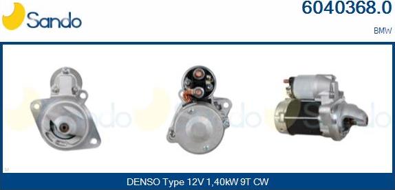 Sando 6040368.0 - Démarreur droxauto.com