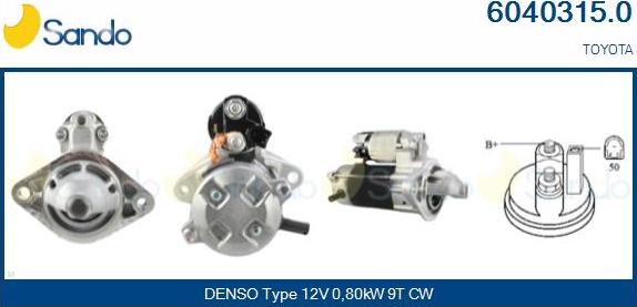 Sando 6040315.0 - Démarreur droxauto.com