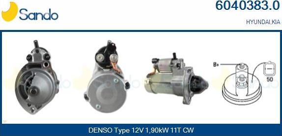 Sando 6040383.0 - Démarreur droxauto.com