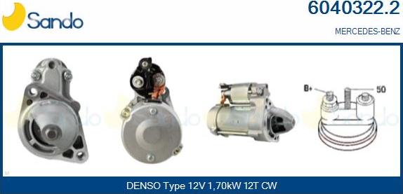 Sando 6040322.2 - Démarreur droxauto.com