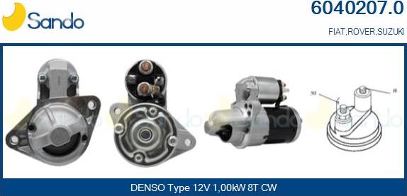 Sando 6040207.0 - Démarreur droxauto.com
