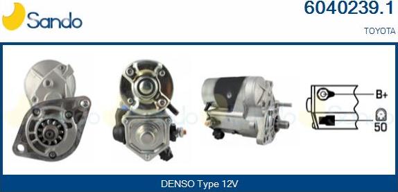 Sando 6040239.1 - Démarreur droxauto.com