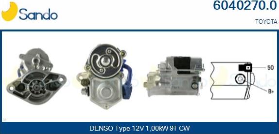 Sando 6040270.0 - Démarreur droxauto.com