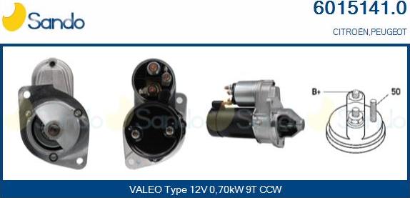 Sando 6015141.0 - Démarreur droxauto.com