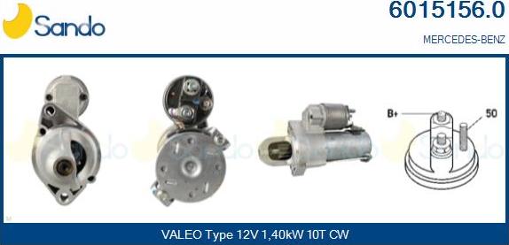 Sando 6015156.0 - Démarreur droxauto.com