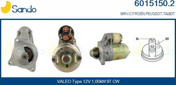 Sando 6015150.2 - Démarreur droxauto.com