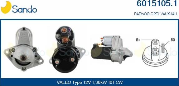 Sando 6015105.1 - Démarreur droxauto.com