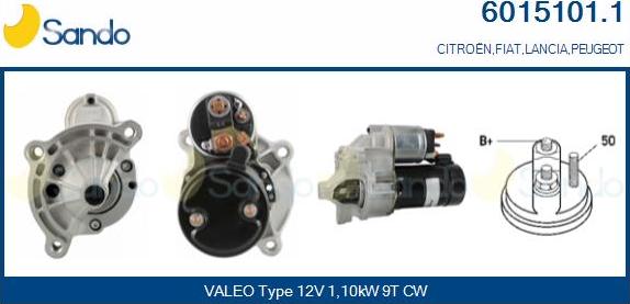 Sando 6015101.1 - Démarreur droxauto.com