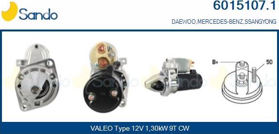 Sando 6015107.1 - Démarreur droxauto.com
