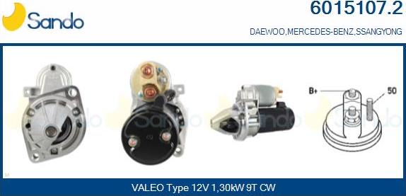 Sando 6015107.2 - Démarreur droxauto.com