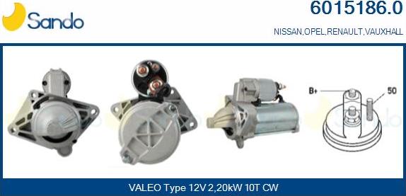 Sando 6015186.0 - Démarreur droxauto.com