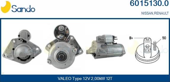 Sando 6015130.0 - Démarreur droxauto.com