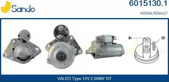 Sando 6015130.1 - Démarreur droxauto.com