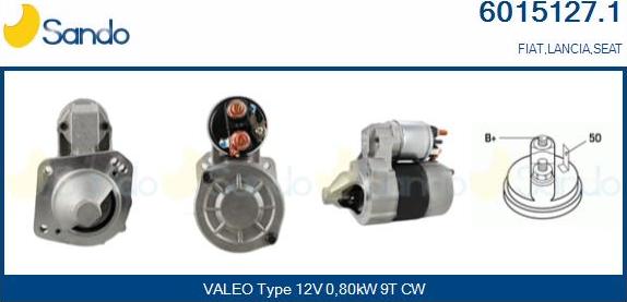 Sando 6015127.1 - Démarreur droxauto.com