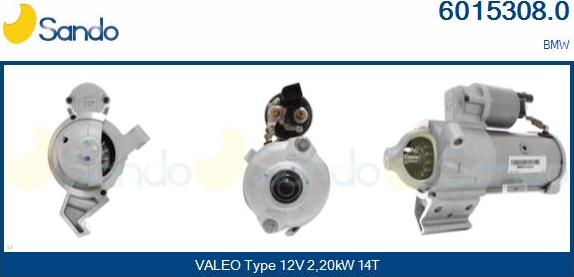 Sando 6015308.0 - Démarreur droxauto.com