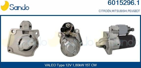 Sando 6015296.1 - Démarreur droxauto.com