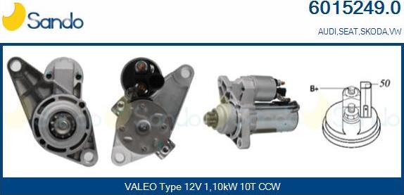 Sando 6015249.0 - Démarreur droxauto.com