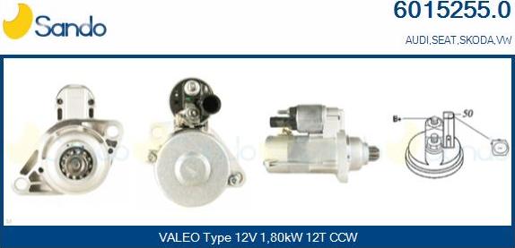 Sando 6015255.0 - Démarreur droxauto.com