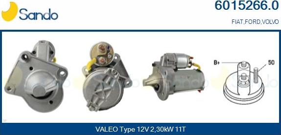 Sando 6015266.0 - Démarreur droxauto.com