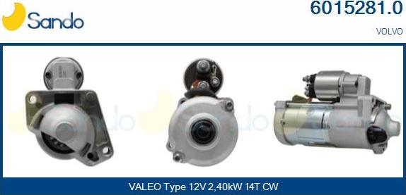 Sando 6015281.0 - Démarreur droxauto.com
