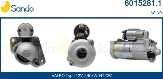 Sando 6015281.1 - Démarreur droxauto.com