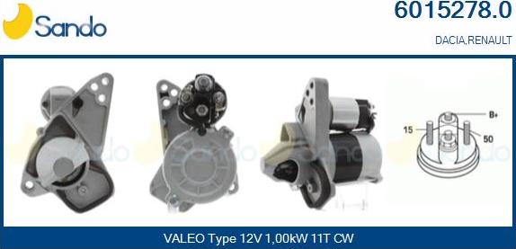 Sando 6015278.0 - Démarreur droxauto.com