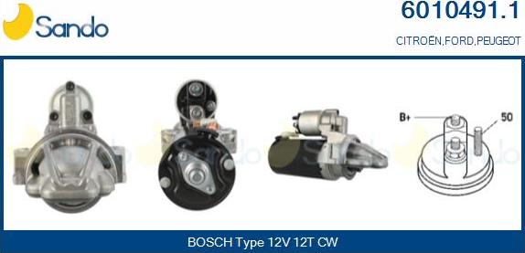 Sando 6010491.1 - Démarreur droxauto.com