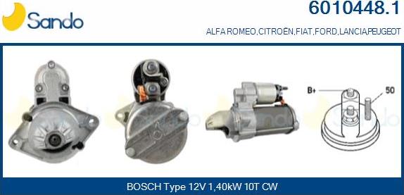Sando 6010448.1 - Démarreur droxauto.com