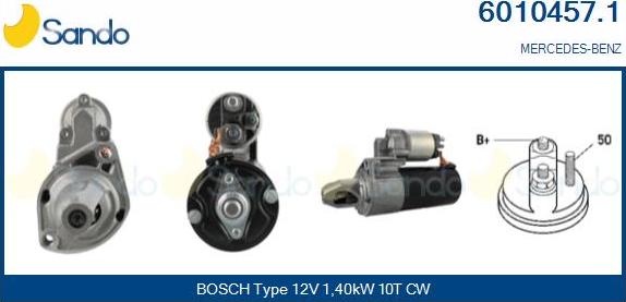 Sando 6010457.1 - Démarreur droxauto.com