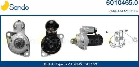 Sando 6010465.0 - Démarreur droxauto.com