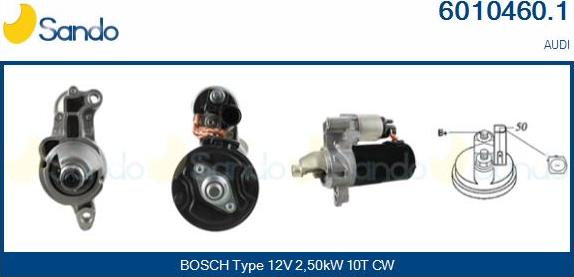 Sando 6010460.1 - Démarreur droxauto.com