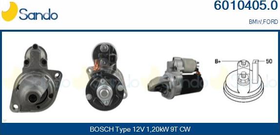 Sando 6010405.0 - Démarreur droxauto.com