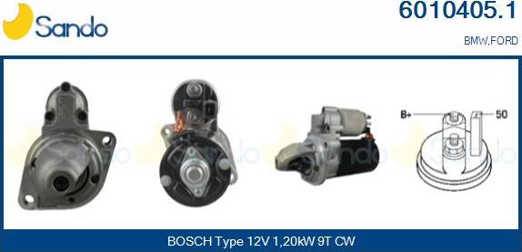 Sando 6010405.1 - Démarreur droxauto.com