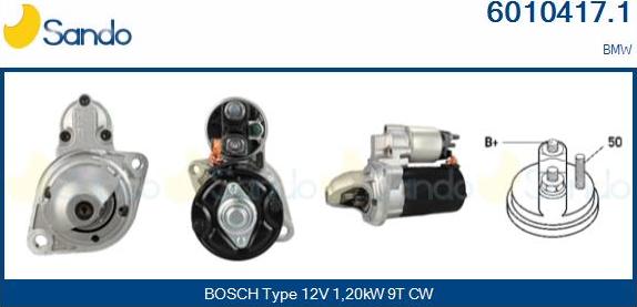 Sando 6010417.1 - Démarreur droxauto.com