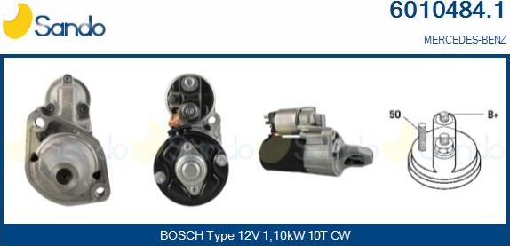 Sando 6010484.1 - Démarreur droxauto.com