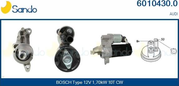 Sando 6010430.0 - Démarreur droxauto.com