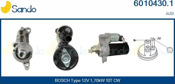 Sando 6010430.1 - Démarreur droxauto.com
