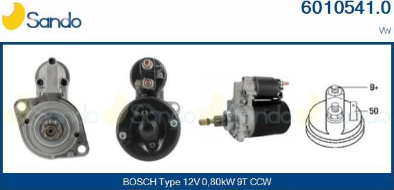 Sando 6010541.0 - Démarreur droxauto.com